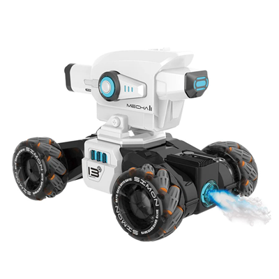  ماشین کنترلی شارژی لیزری نگهبان تیر ژله ای پرتاب کن Mecha Guardian Water Bomb Spray Car Remote Control 1:12 -اسباب بازی